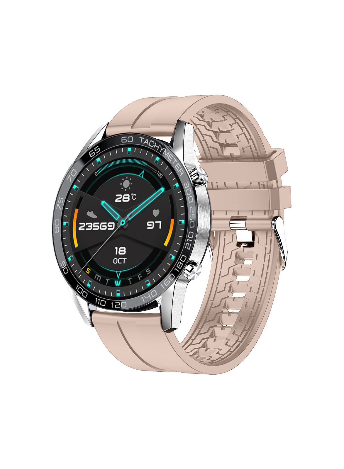 Compare G3 Talk classic G3 Talk Smartwatch With Silicon Strap Pink at KSA Price