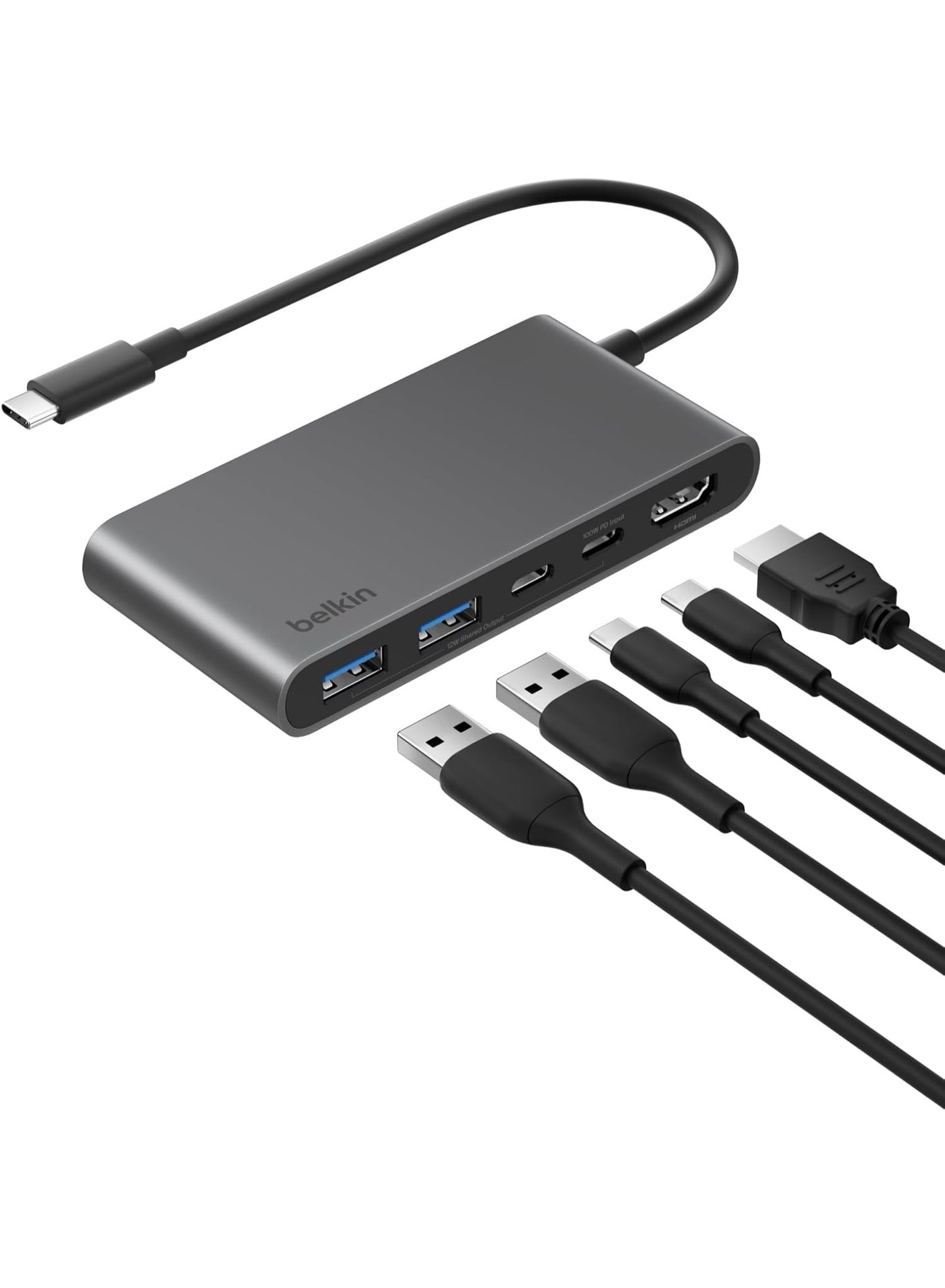 Belkin USB C Hub, 5-Port Hub w/ 4K…