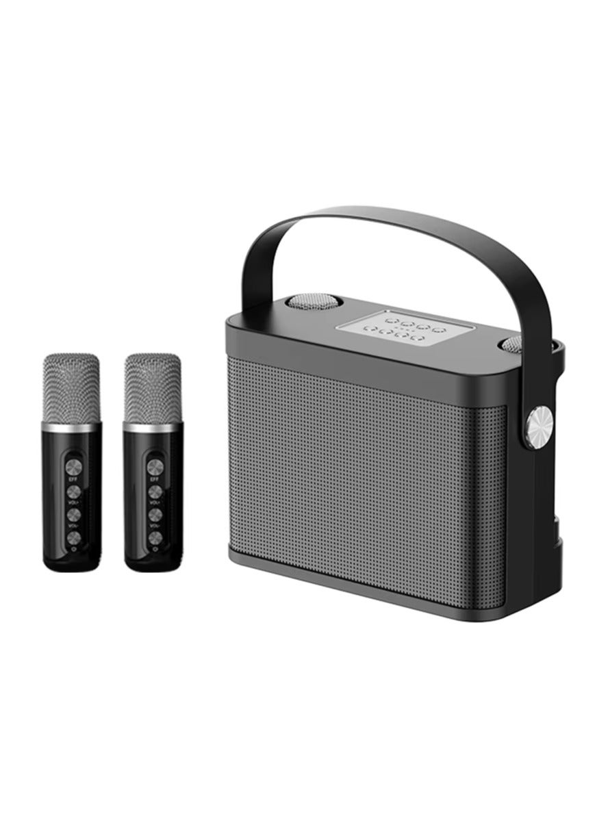 Compare YS219 Karaoke Machine with 2 Wireless Microphones Portable Speaker at KSA Price