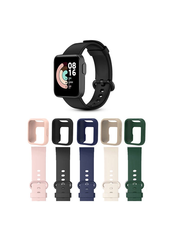 Compare Silicon Band+Matching case For Xiaomi MI Lite Redmi Band Pack of 5 at KSA Price