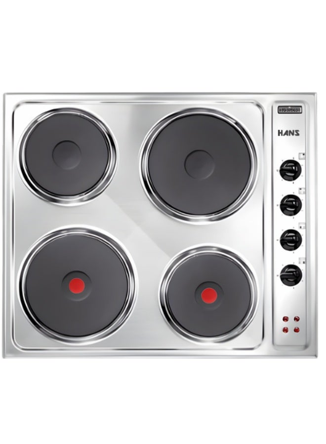 Compare BuiltIn Electric Hot Plate Hob 60 cm, 4 CastIron Cooking Plates, Adjustable Knob Controls, Overheat Protection, Stainless Steel, 2Year Seller Warranty, HSBH EAFHPSP at KSA Price