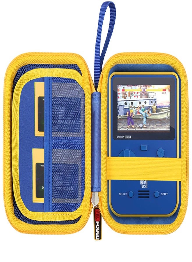 Compare FBLFOBELI Hard Case Compatible with Blaze AtariTechnosTaitoCapcom SuperNeoGeoData East Pocket Arcade Handheld Game Console, Mesh Pocket for Evercade Cartridges and Accessories Blue+Yellow at KSA Price