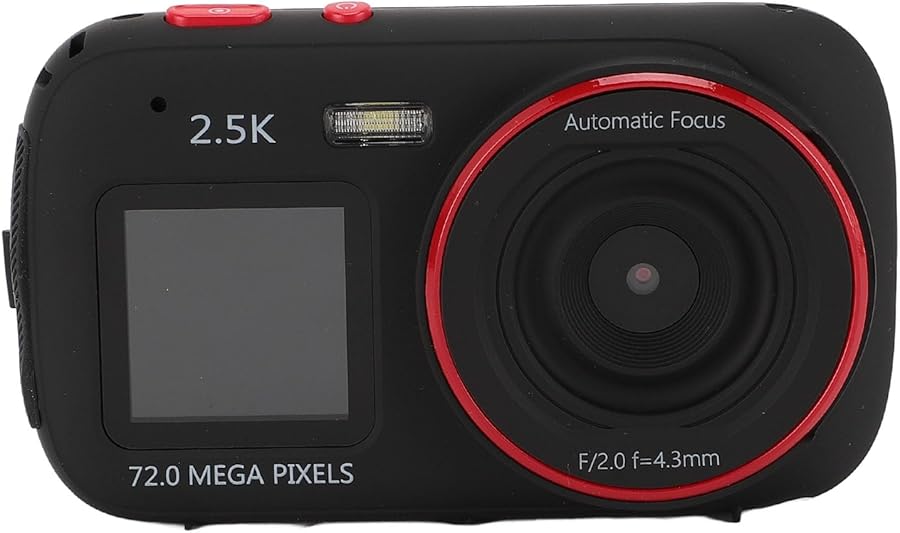 Compare Asixxsix 72MP Digital Camera Dual Screen 16X Zoom Auto Focus Anti Shake Black at KSA Price