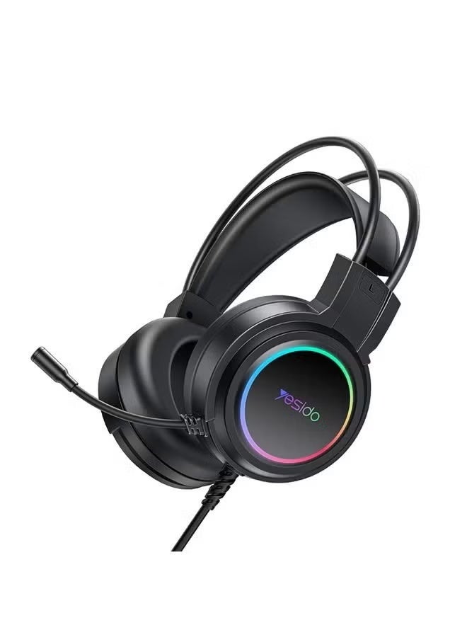 EK05 Wired RGB Gaming Headset, Noise-Reducing Microphone,…