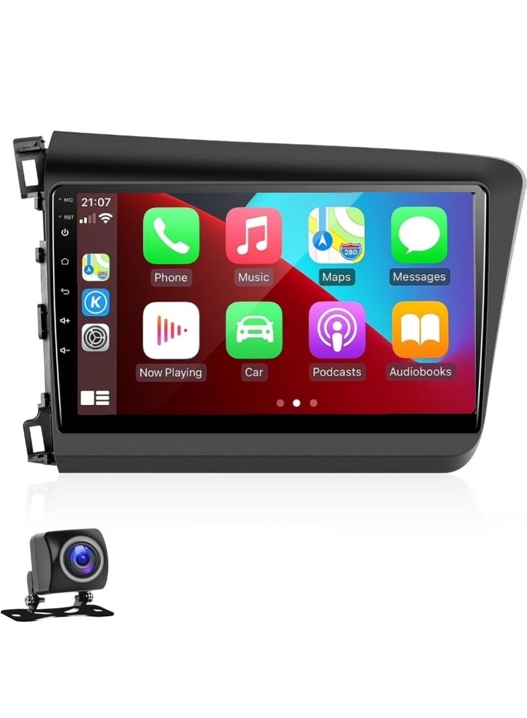 Compare Android Car Stereo For Honda Civic 20122015 4GB RAM Support Apple Carplay Android Auto Wireless QLED Touch Screen Fast Interface Quick Boot AHD Camera Included SIM Card Bluetooth USB Video at KSA Price