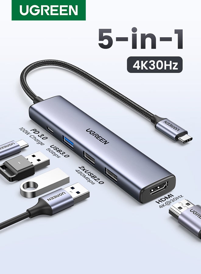 USB C Hub With 100W PD Charging Type C…