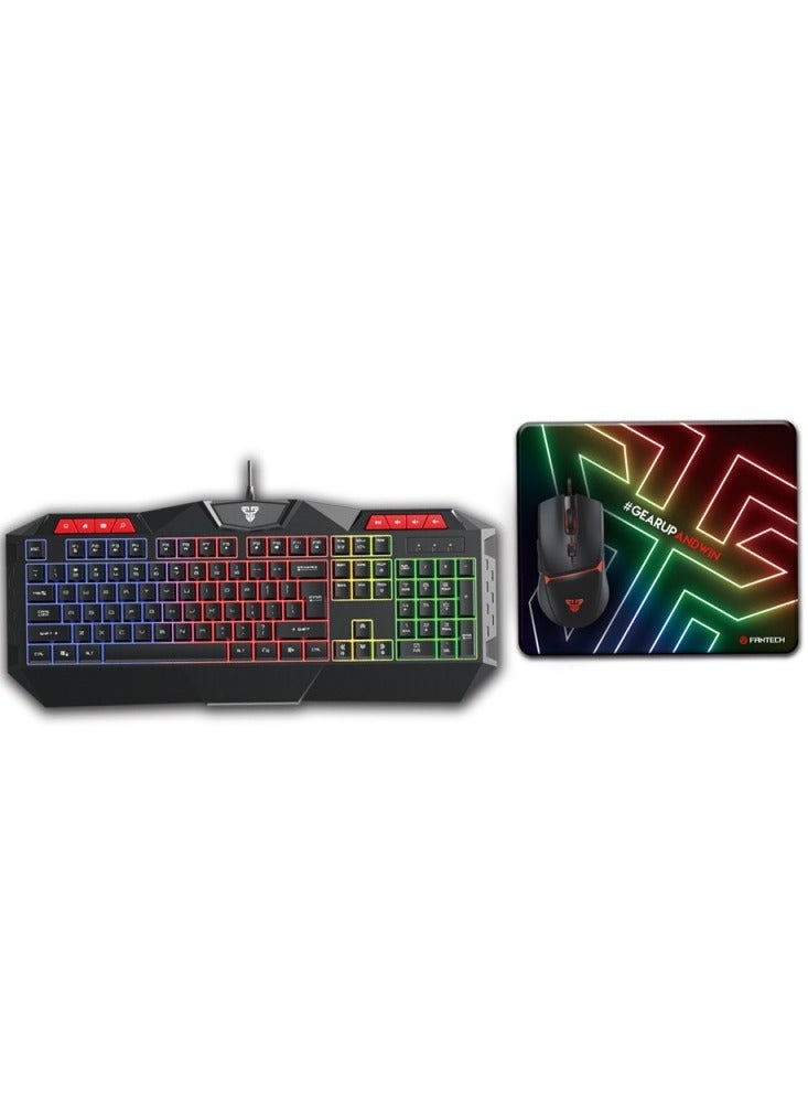 Fantech 3in1 Gaming Combo with 104 Keys RGB…