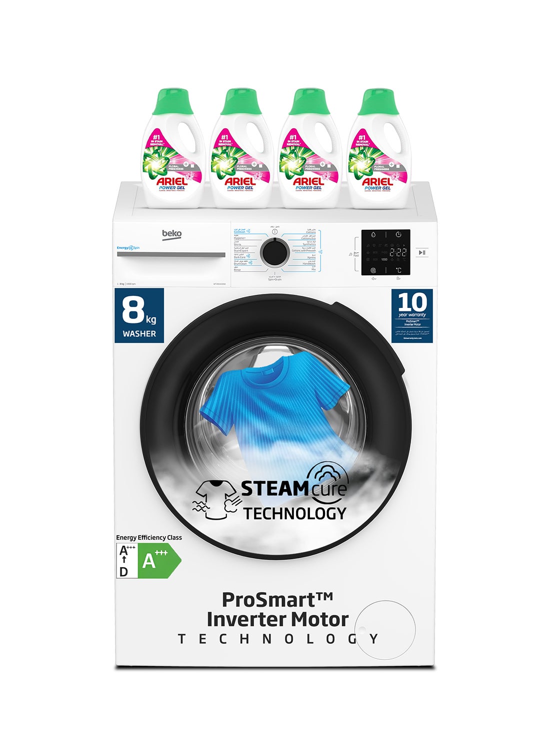 8 kg Front Load Washing Machine, 1400 RPM, 15…