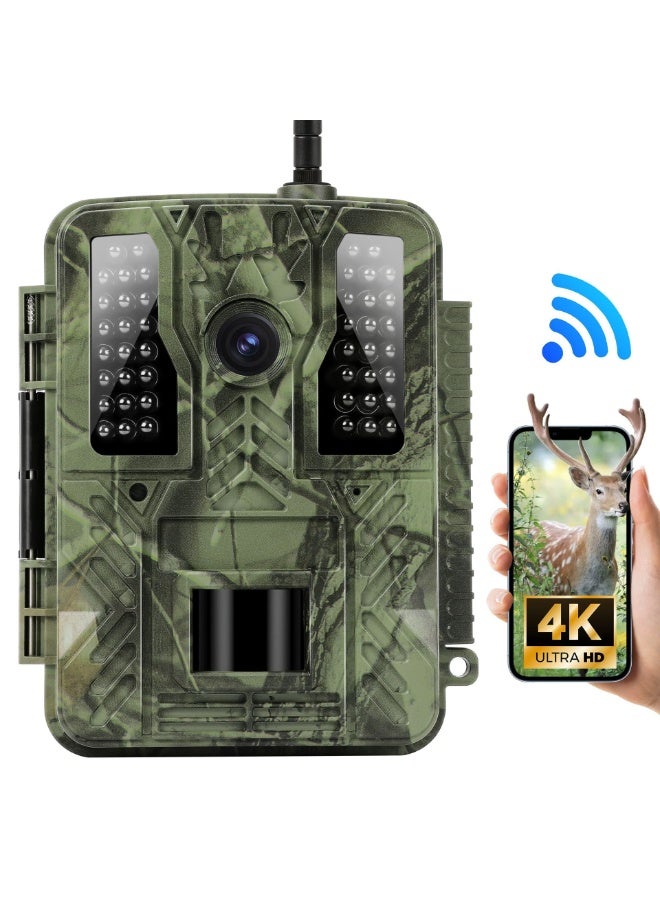 Trail Camera, 4K 48MP WiFi Hunting Game Camera,…