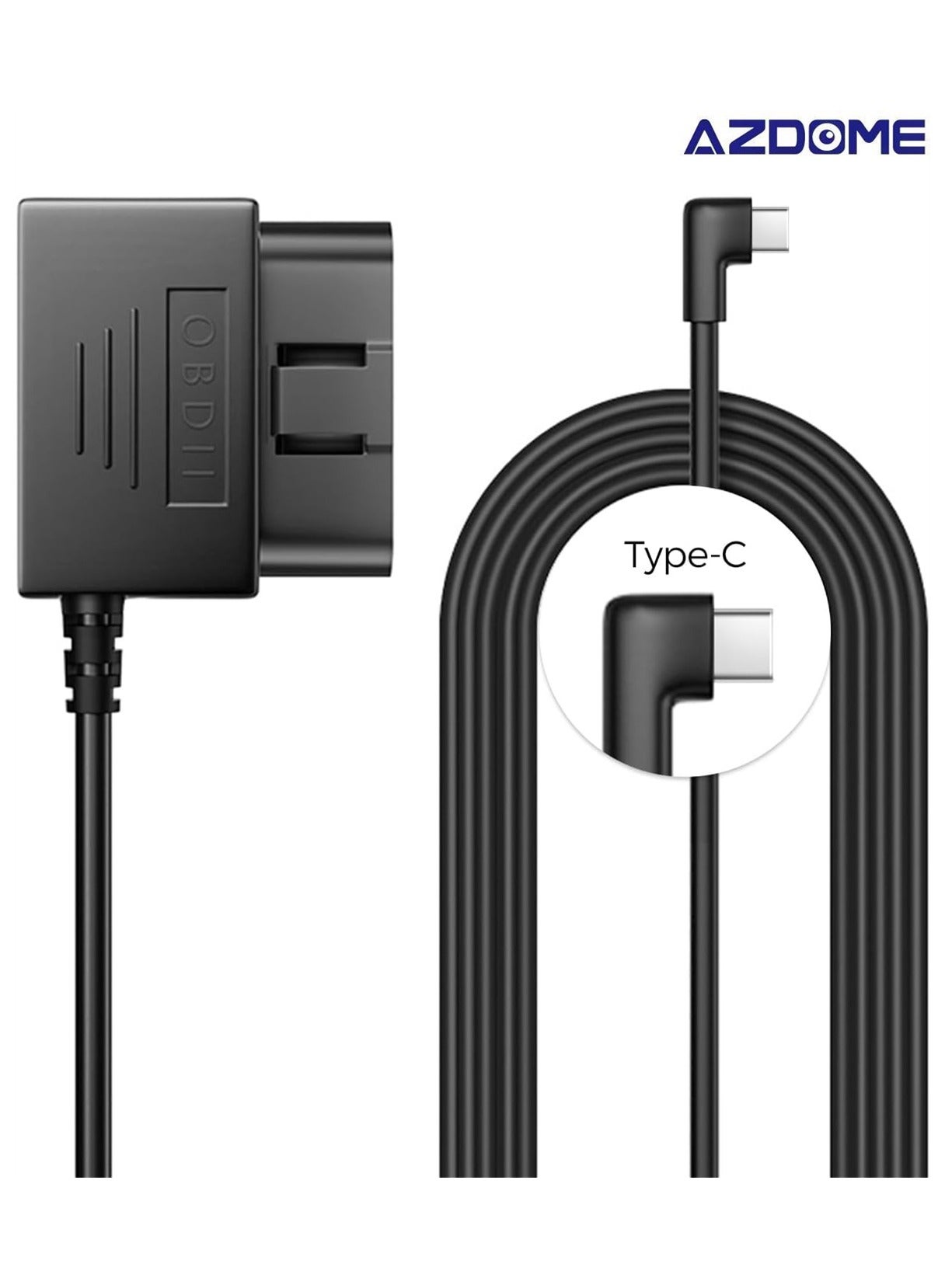 Compare Type C Port OBD Hardwire Kit for Dash Cam, Easy to Install, Support Parking Mode, 11FT 12V24V to 5V Power Cable for Car Camera with Type C Port, Low Voltage Protection at KSA Price