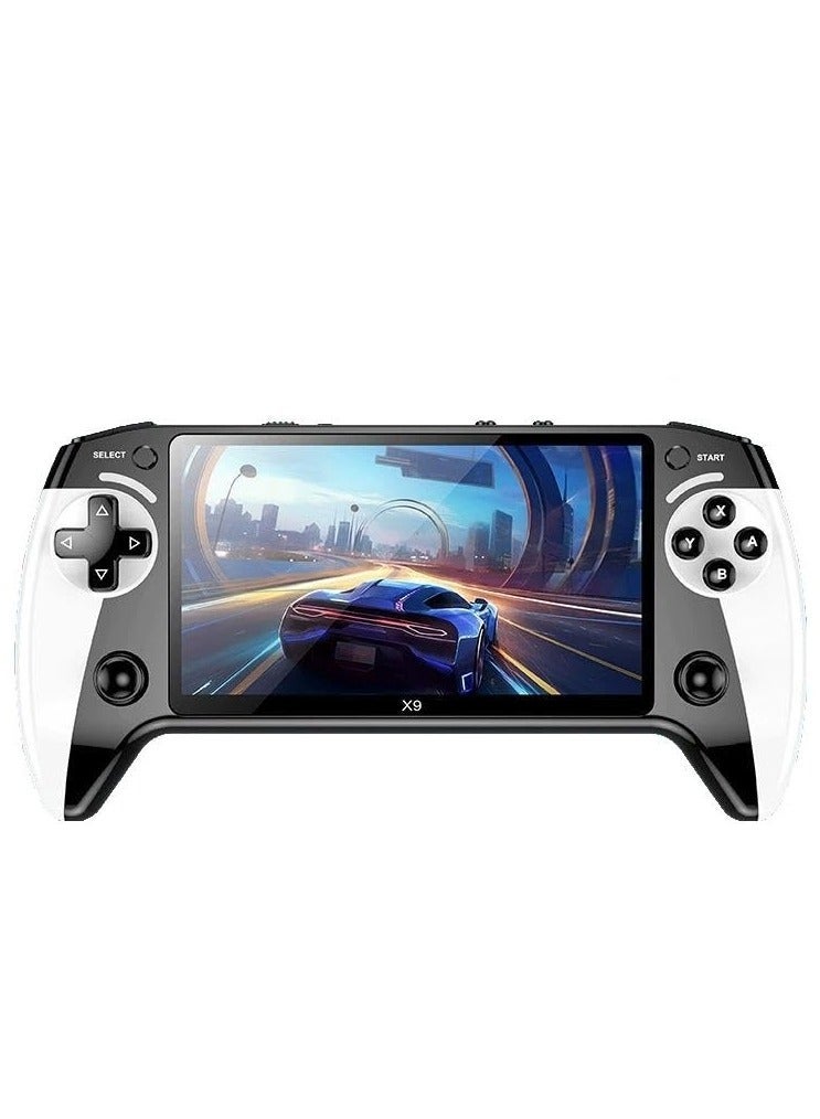 Compare X9 Retro Handheld Game ConsoleHandheld Game Console with HD 5.5inch IPS Screen Classic Video Games Supports TV Connection,10+ Emulators & 5Hour Battery Life at KSA Price