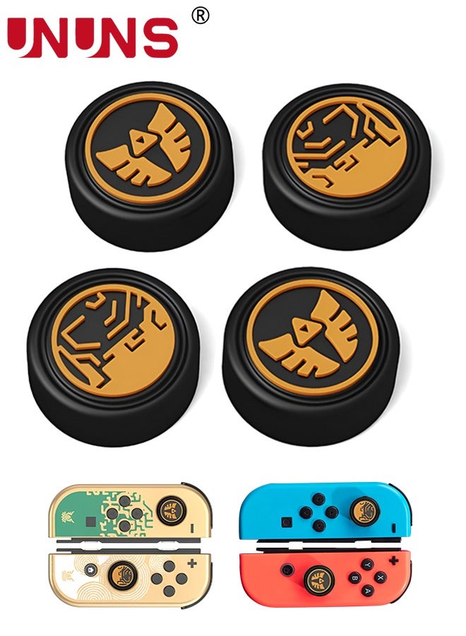 Compare 4PCS Switch Thumb Grip Caps for Zelda Tears of The Kingdom Joy Con, UNUNS Soft Silicone Gaming Console Joystick Cap Covers Accessories Compatible with Nintendo SwitchOLEDLite, Black Totk Tears at KSA Price