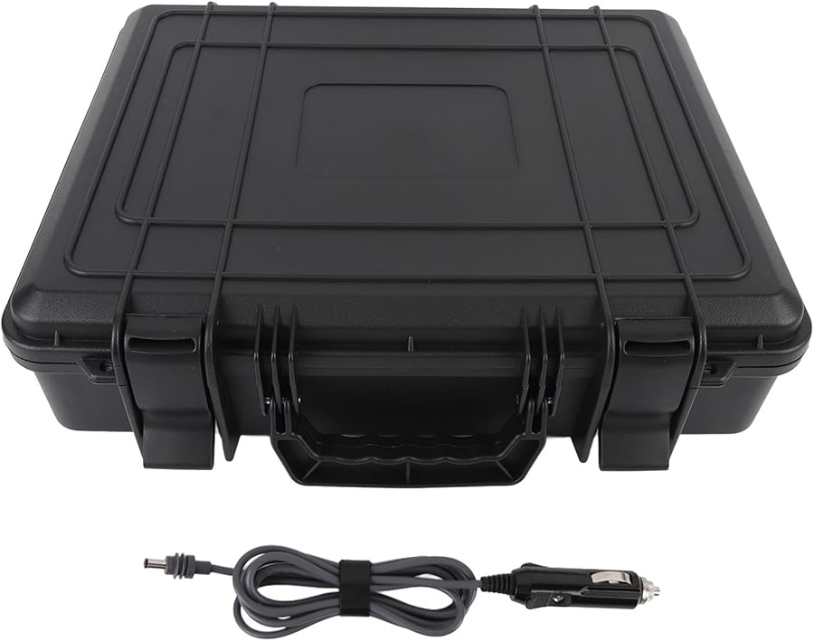 Compare Black Satellite Hard Case Waterproof Protective Foam Lined for Camping Travel at KSA Price