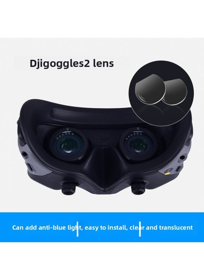 Compare For DJI Goggles2 Myopia Astigmatism Avata FPV V3 Diopter Glasses Hyperopia Glasses Antiblue LightColor:plus Blue Light at KSA Price