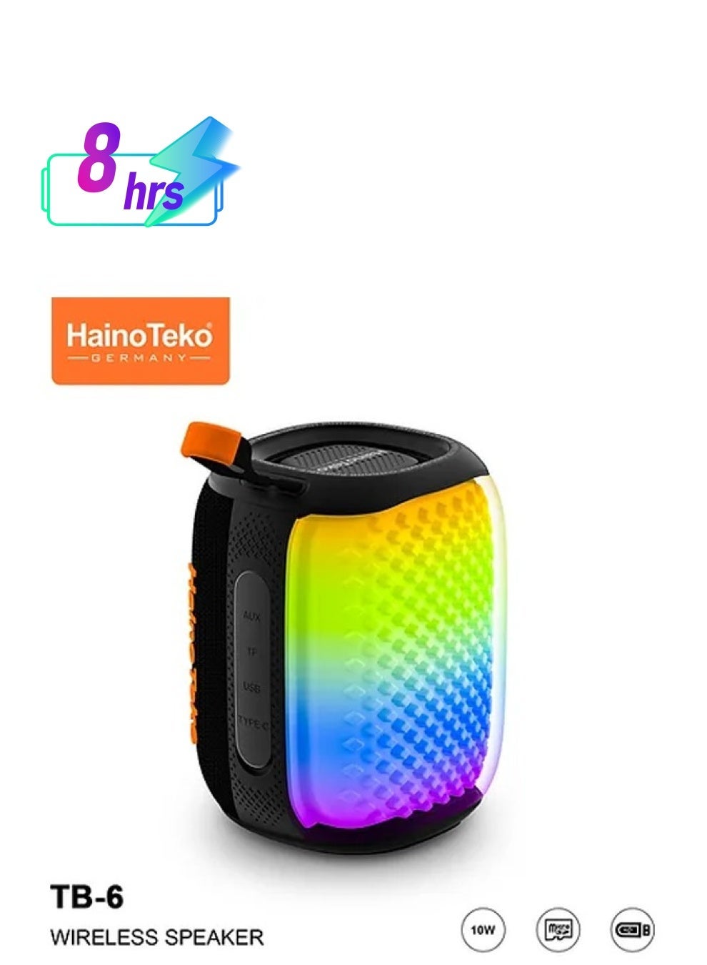HainoTeko TB-6 Portable Wireless Bluetooth Speaker…