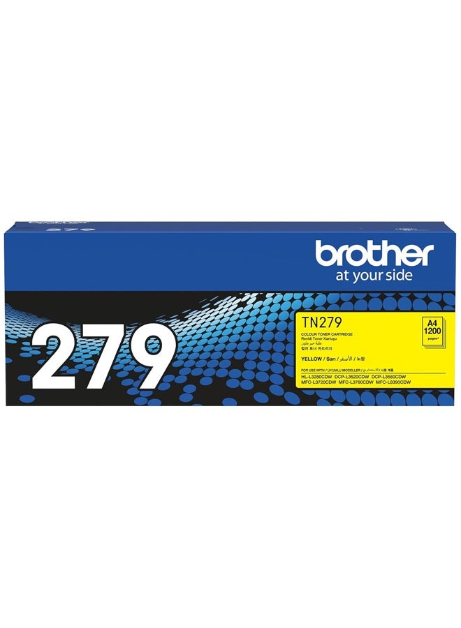 Compare TN279 Genuine Toner Cartridge for HLL3280CDW, DCPL3520CDW, DCPL3560CDW, MFCL3720CDW, MFCL3760CDW Yellow at KSA Price