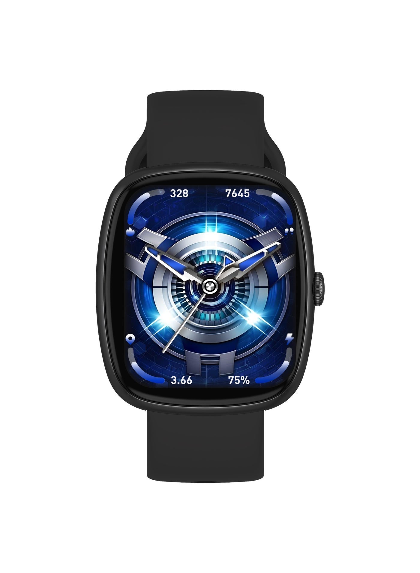 Compare Sport Smart Watch with 1.83 Display, IP67 Water Resistant, Multiple Sport Modes, Blood Oxygen Monitoring, Sleep Analysis, Up to 6 Days Working Time, Voice Assistant, Torch Light  Black at KSA Price