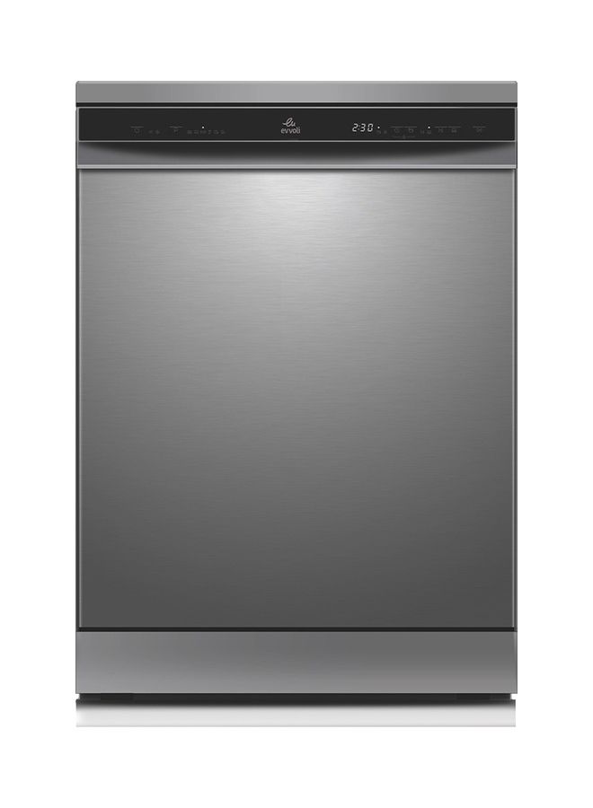 Compare Dishwasher 12 Place Setting, 6 Programs, 2 Rack Levels, 11L, High Energy Efficiency, Quiet 2100 W EVDW122S Silver at KSA Price