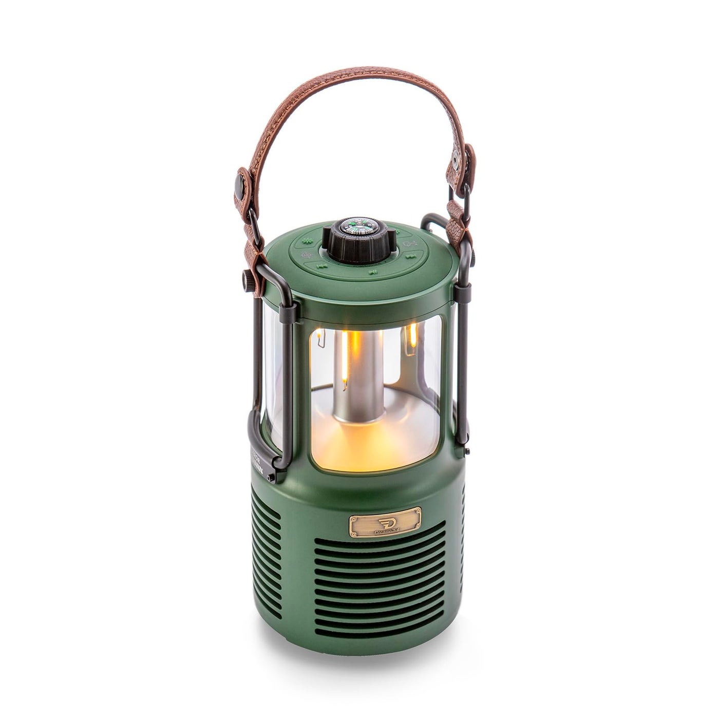Compare Dreamwave Conqueror Lantern Bluetooth Speaker, 30W 99dB Loud, 29H Playtime, IP66 Waterproof and Dustproof, Portable Outdoor Wireless, Deep Bass, Party Camping Light Forest Green at KSA Price