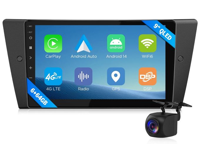 Compare 6+64Gb Car Stereo For Bmw 3 Series 20052011E90E91E92E93, Android 13 Wireless Carplay & Android Auto, 9 Inch Head Unit, HdmiSwc4G LteBluetoothWifi E90X6S Upgrade at KSA Price