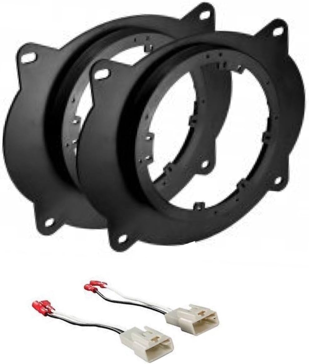 Compare ASC Audio 6x9 to 6.5Inch Front Door Speaker Install Adapter Plates with Speaker Harness for Select Toyota Models at KSA Price