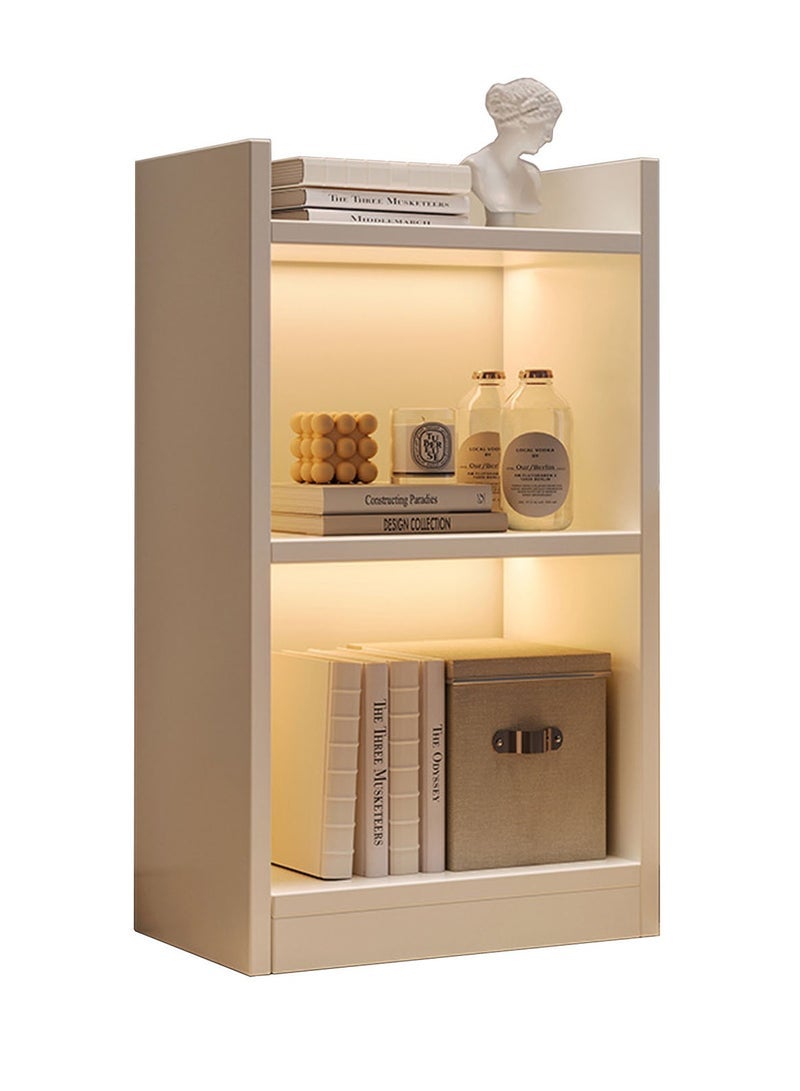 Compare 2 Tall Bookcase with Doors Assembled Storage Cabinet, Small Space Floor Display Storage Shelves for Home Office, White at KSA Price