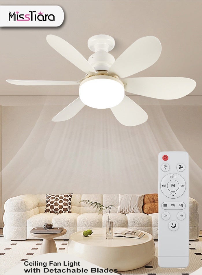 Compare Ceiling Fan with Lights and Remote LED 40W 3 Speeds Modern Fan Light Dimmable 3 Color Light Bulb Fan for Bedroom, Living Room, Closet, Garage, Kitchen at KSA Price