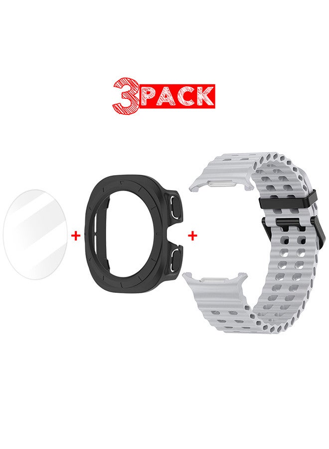 (for Samsung Galaxy Watch 7 Ultra) 3 Packs Silicone…