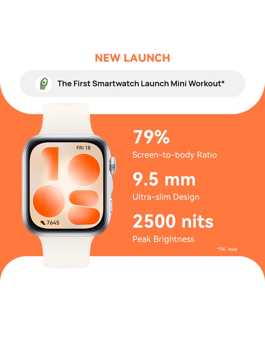 Compare WATCH FIT 5 Smart Watch, Mini Workout, Sleep & Health Monitor for Men&Women, Heart Rate Tracker, SpO₂, GPS, iOS & Android Compatible, Up to 10Day Battery Life, white at KSA Price