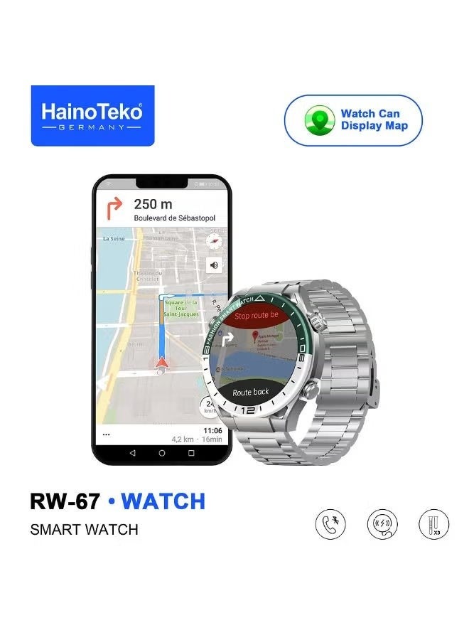 Smartwatch with AMOLED Display, Built-in GPS Map…