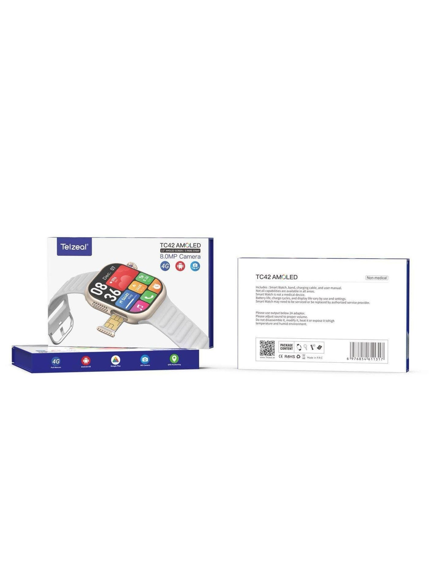 Telzeal TC42 SMART WATCH SIM CARD 2.2