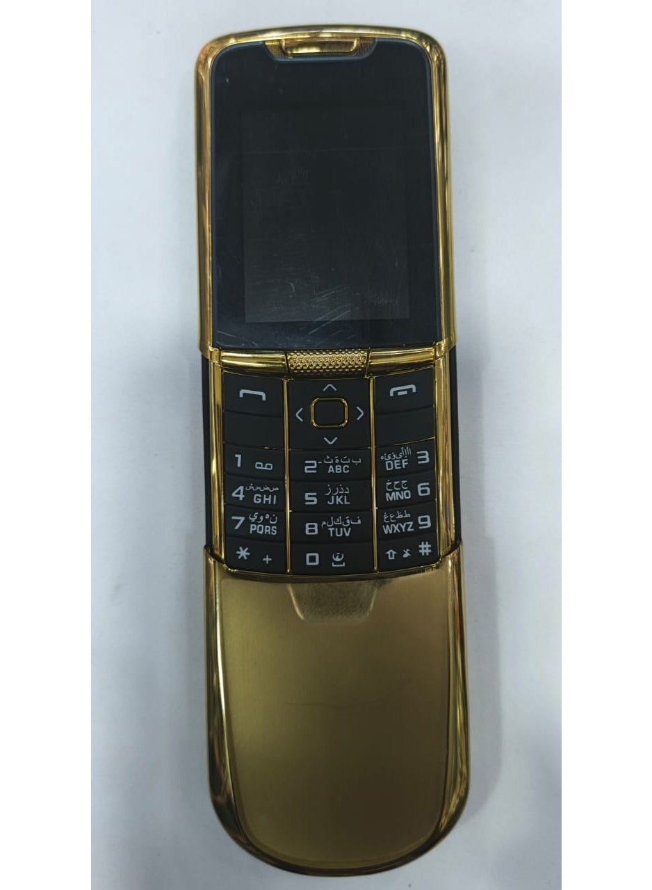 Compare Luxury Gold Slider Phone – Classic Dual SIM 3G Mobile with Camera at KSA Price