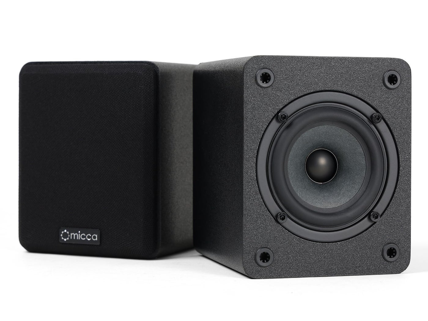 Compare Micca COVOS 2Way Passive Bookshelf Speakers Amplifier Required Not for Turntable 3Inch Woofer 075Inch Tweeter Wall Mountable Pair Black at KSA Price