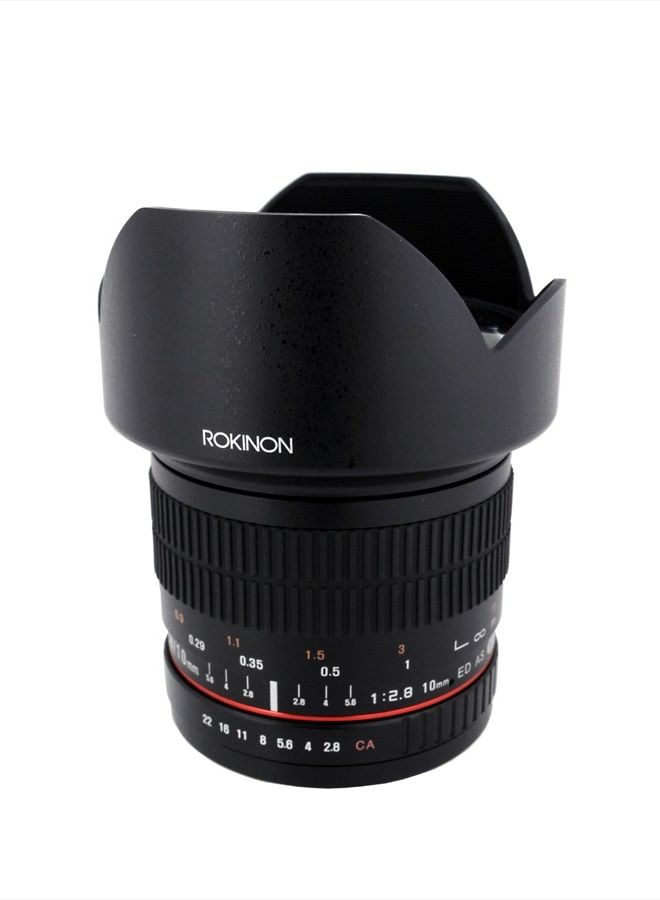 Compare 10mm F2.8 ED AS NCS CS Ultra Wide Angle Lens Canon EFS Type for Canon Digital SLR Cameras 10MC, Black at KSA Price