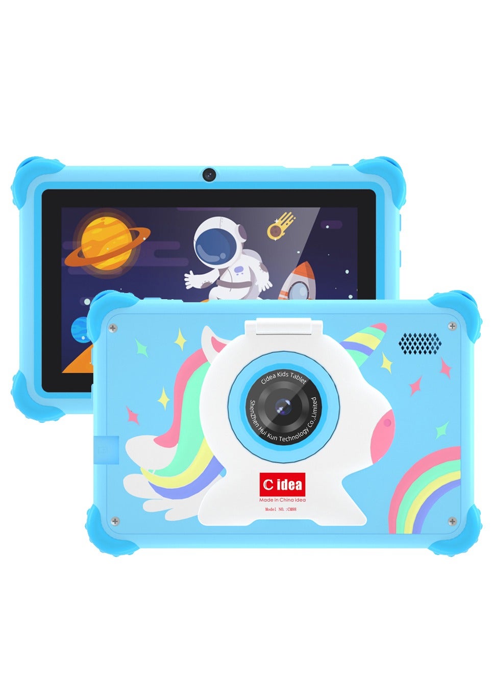 Compare WiFi Kids Smart Tablet Shockproof Edges With Builtin Stand 7inch Display Android Bluetooth Educational Kids Learning Games For Children Surprise Gifts at KSA Price
