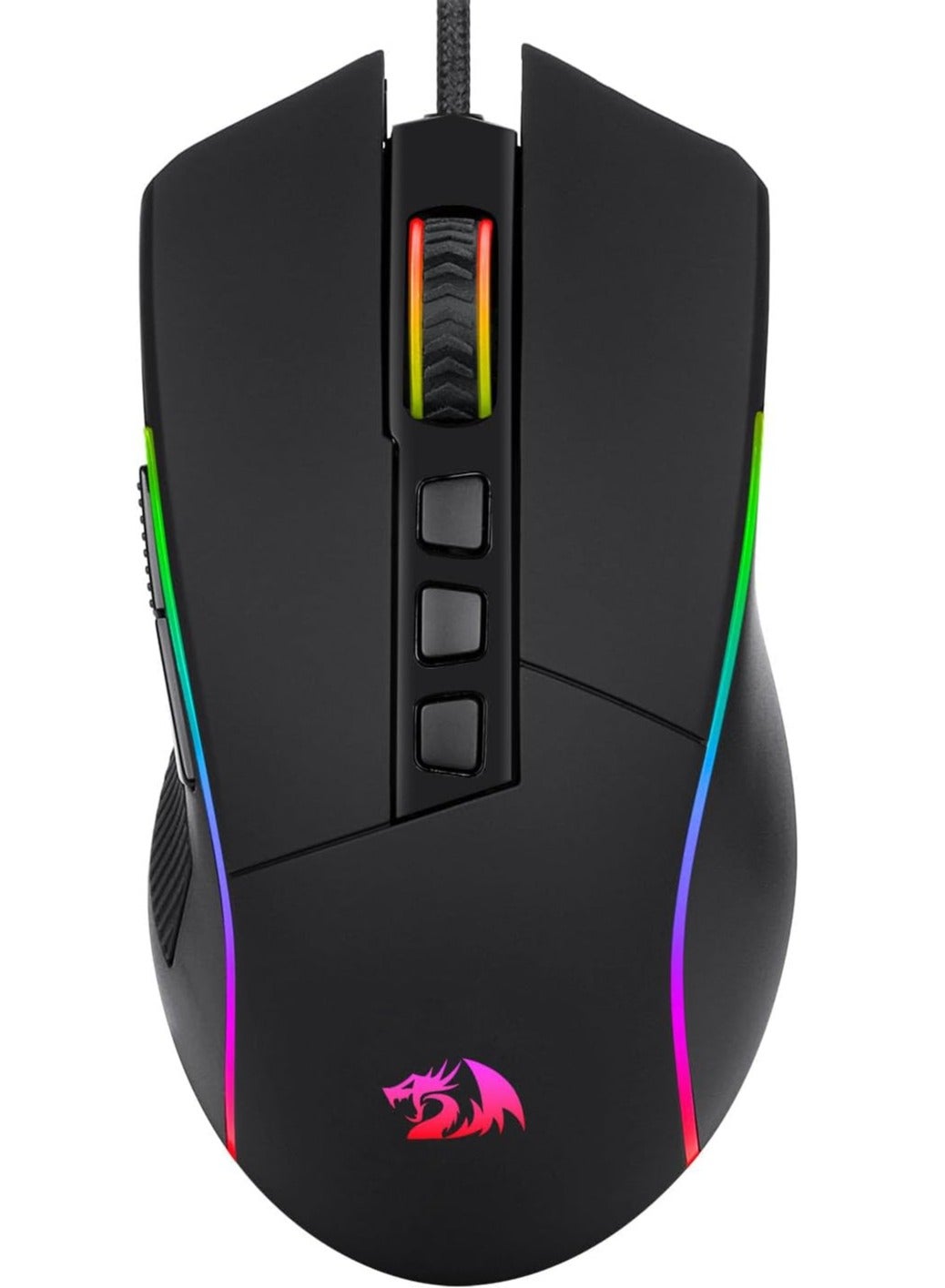 Compare Plank M812RGB Wired Gaming Mouse 16,000 DPI Optical Sensor, Mouse with Fire Button, Macro Editing Programmable RGB Ergonomic Mouse for LaptopPCMa at KSA Price