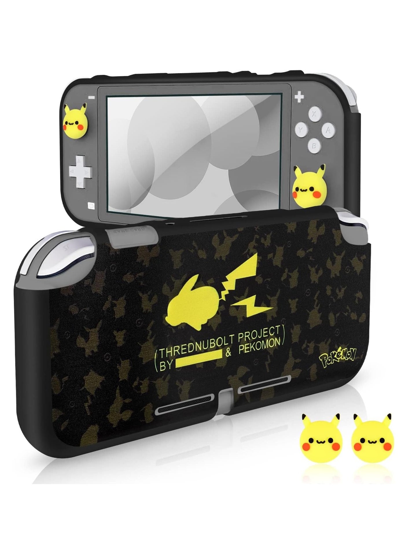 Compare Flash Pika Switch Lite Protective Case Cool Soft TPU Shell Shockproof Scratch Resistant Cover Joy Con Japanese Amine Skin Rocker cap not included at KSA Price