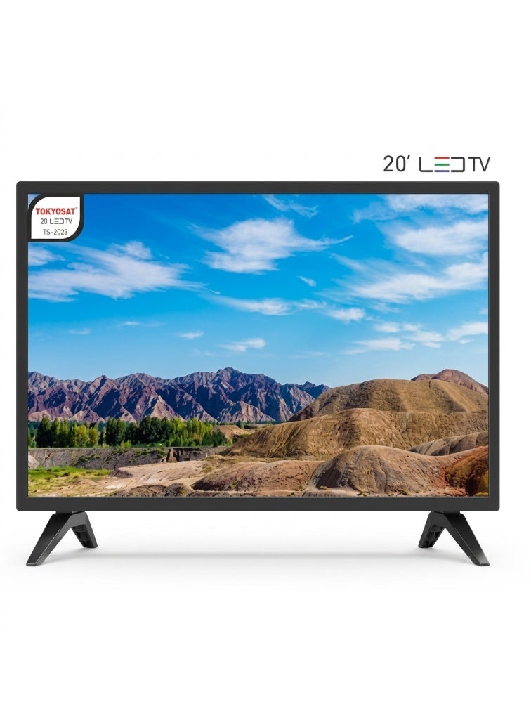 Compare Tokyosat 20 Inch HD Ready LED TV Black  Compact Energy Efficient Television with HDMI USB VGA AV Ports Builtin Stereo Speakers and Wide Viewing Angle for Home Bedroom Office and Small Spaces at KSA Price