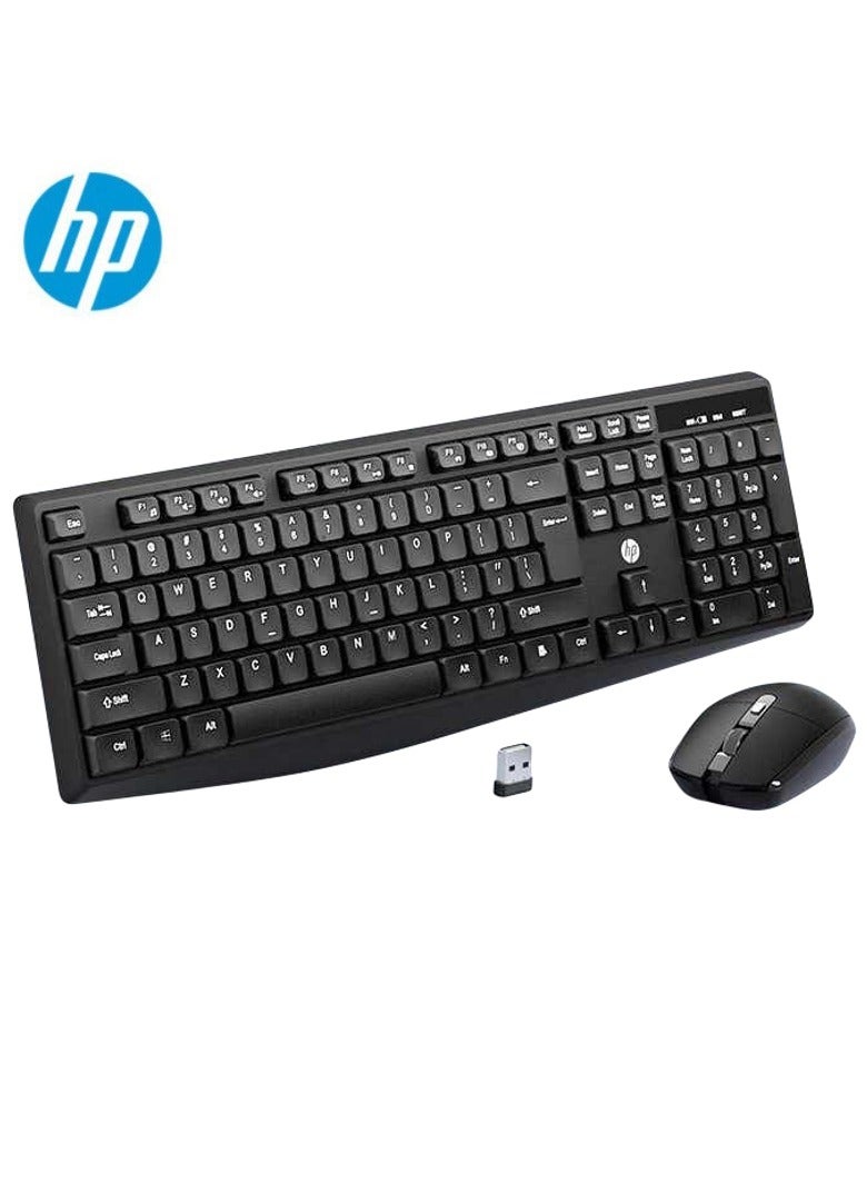 Compare CS10L 2.4GHz Wireless Keyboard & Mouse Combo, Reliable Wireless Connection, Quiet Keys, Ergonomic Design for Business & Home Black at KSA Price