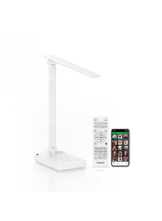 Compare LED Quran Speaker Table Lamp with 10W Wireless Charging, Bluetooth Stereo Speaker, Touch Control Reading Light, Eye Protection Lamp, Quran MP3 TF Card Supported, OneClick Azan, Remote and App Controlled at KSA Price