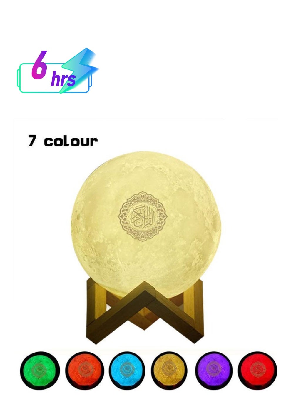 Compare Padom 3D Moon Quran Speaker Light, Portable Quran Speaker APP Control Remote Small Moon Light Night Light with Bluetooth Eid Mubarak hajj Gifts at KSA Price