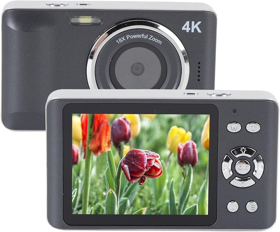 4K 64MP Vlogging Camera with 18X Digital Zoom…