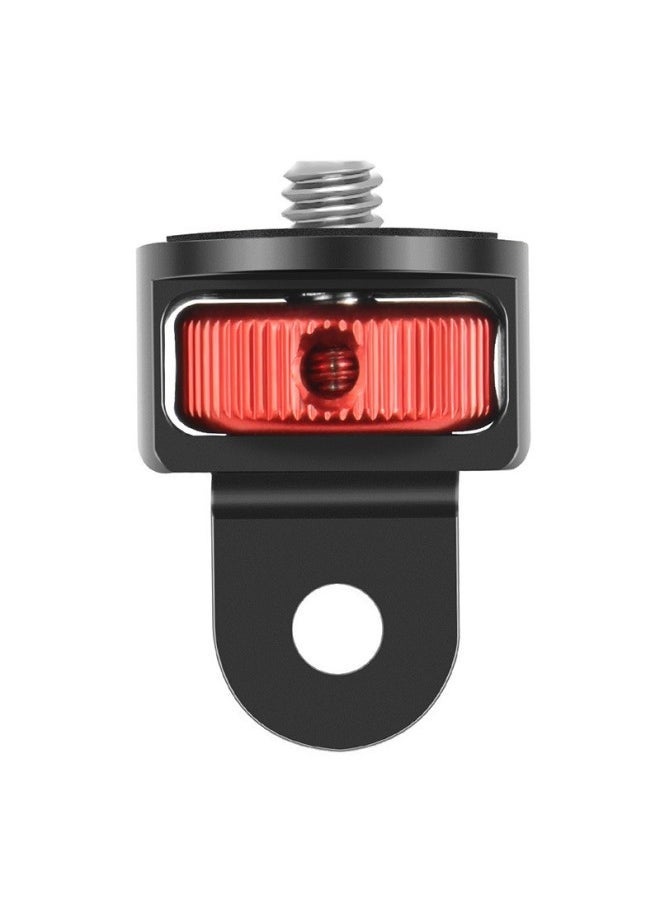 Compare Applicable To Gopro Hero1110 Small Ant Adapter Tripod Mini Adapter Seat Aluminum Alloy 14 Adapter HeadColor:Four Generationsblack + Red at KSA Price