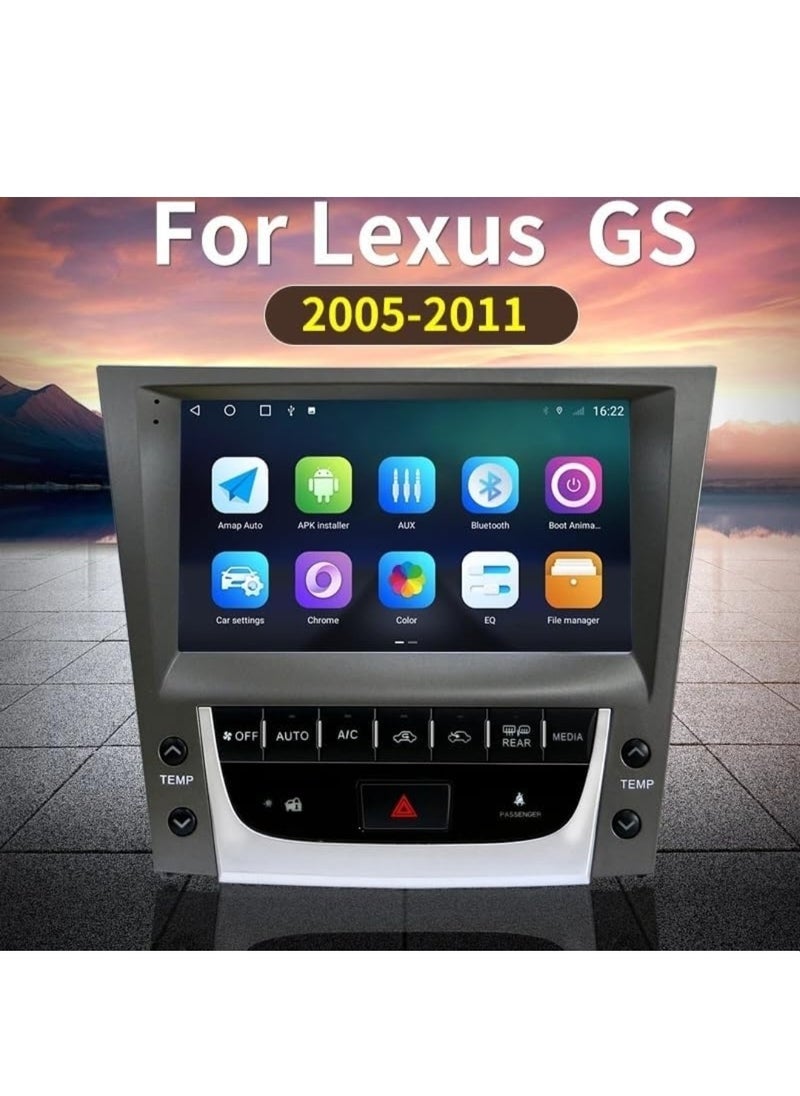 Compare Android Head Unit Carplay For Lexus GS GS300 GS350 GS400 GS430 GS460 20052011 Apple Carplay Android Auto Wireless 4GB RAM QLED Fast Interface AHD Camera Included SIM Card Support Climate Control at KSA Price