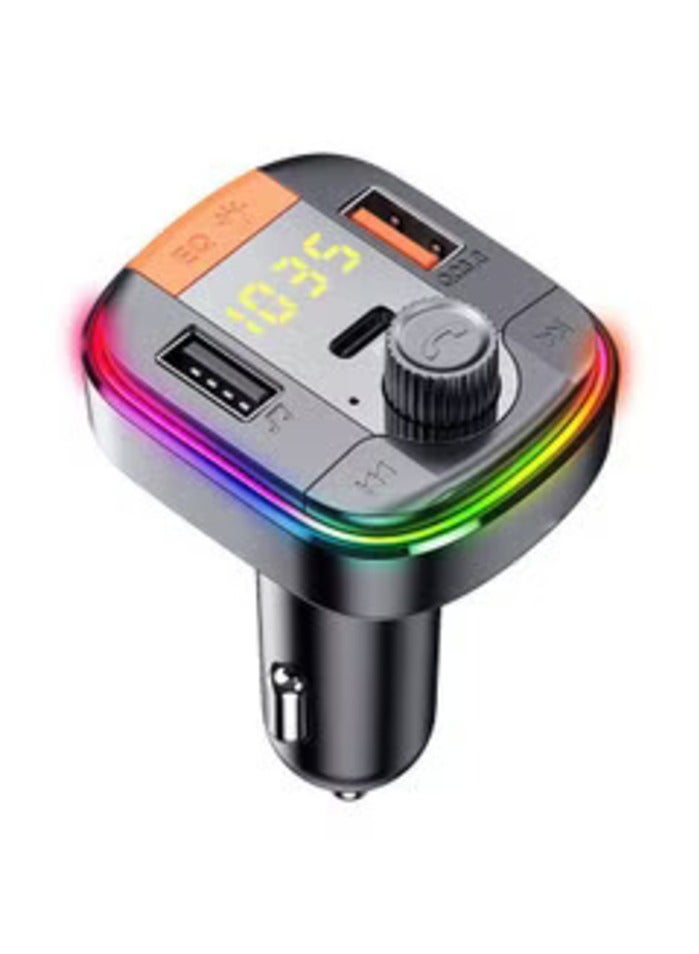 Compare Car MP3 Music Player BT FM Transmitter Radio Receiver PDUSB Car Charger HandsFree Calling Support UDisk Playback Voltage Display at KSA Price