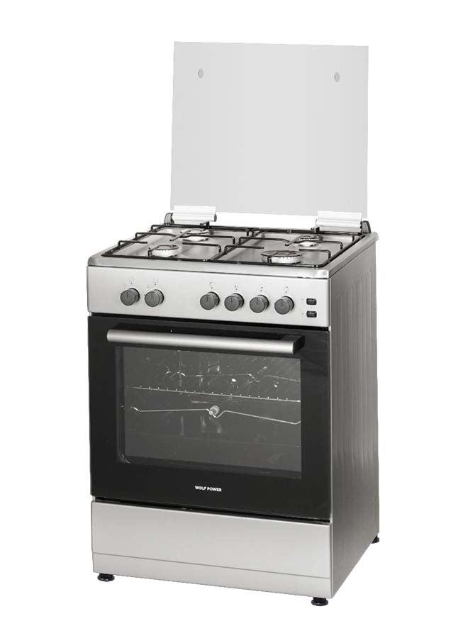 Compare 60 X 60 Cm, Full Safety Gas Cooking Range With 4 Gas Burners, Automatic Ignition, Stainless Steel, 1 Year Warranty at KSA Price