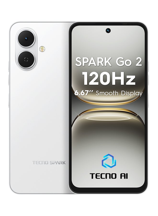 Compare Spark Go 2 Dual SIM Veil White 4GB RAM 128GB  4G  Middle East Version at KSA Price