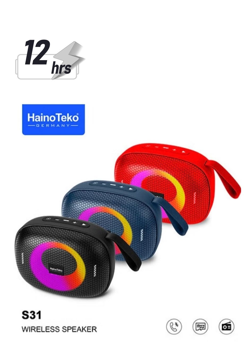 S31 Portable Wireless Bluetooth Speaker – Compact,…