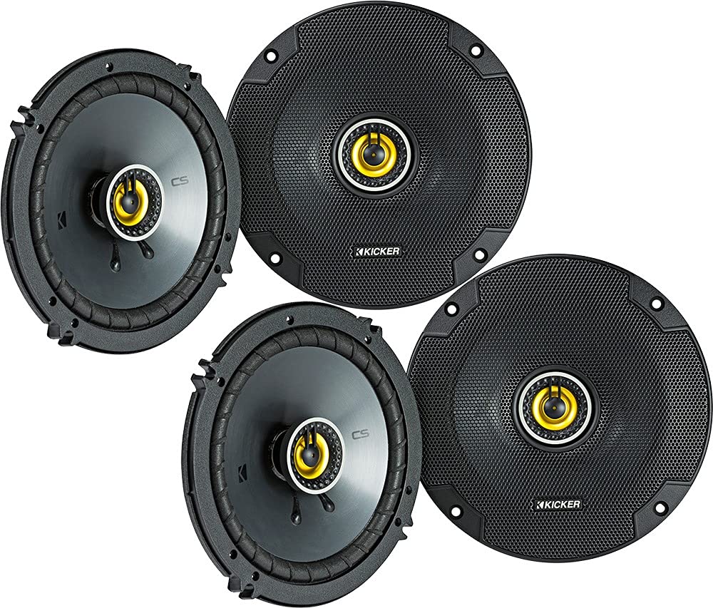 Compare KICKER Speaker Package of 2 Items: Four 6.5 CS Series Coaxial Speakers 4Ohm  2X 46CSC654 at KSA Price