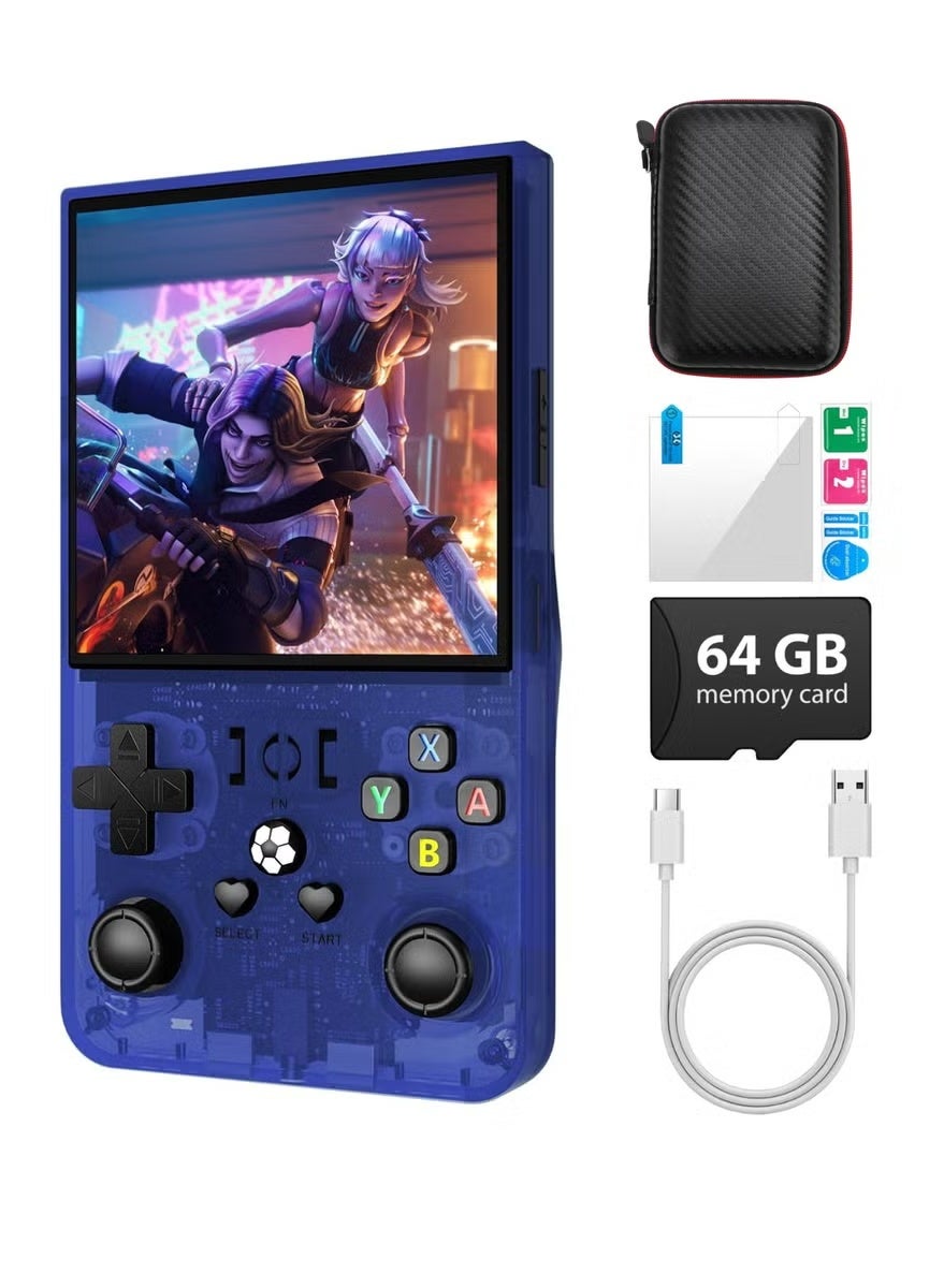 Compare R36 Max Game Console 4 Inch Full IPS Screen Portable Retro Handheld Game Console Builtin 18000+ Games With Open Source Linux System & 64GB Memory Card Video Games Console Support 30+ Simulator Platform 4000mAh Battery Toys And Games For Kids And Adults Transparent Purple at KSA Price